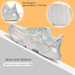 BELOS Women's Platform Chunky Sneakers Fashion Dad Sneakers Casual Lace Up Comfortable Lightweigt Walking Shoes