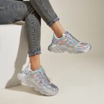 BELOS Women's Platform Chunky Sneakers Fashion Dad Sneakers Casual Lace Up Comfortable Lightweigt Walking Shoes