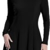 Women Casual Dress Peter Pan Collar Long Sleeve Classic Gothic Dresses