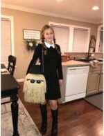 Women Casual Dress Peter Pan Collar Long Sleeve Classic Gothic Dresses