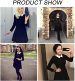 Women Casual Dress Peter Pan Collar Long Sleeve Classic Gothic Dresses