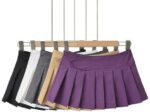 Women Mini Skirts Summer Clothes Fashion Tennis Skirt for Women Black High Waisted Pleated Skirt with Shorts