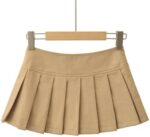 Women Mini Skirts Summer Clothes Fashion Tennis Skirt for Women Black High Waisted Pleated Skirt with Shorts