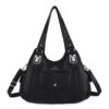 Angelkiss Purses and Handbags for Women Washed Vegan Leather Crossbody Hobo Satchel Shoulder Tote Purse