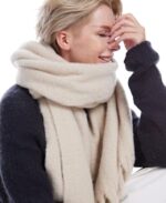 MissShorthair Thick Scarf for Women Big Chunky Colorful Blanket Fluffy Soft Scarves Winter Colorful Shawl Warps