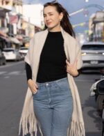 MissShorthair Thick Scarf for Women Big Chunky Colorful Blanket Fluffy Soft Scarves Winter Colorful Shawl Warps
