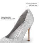 mysoft Women's High Heels Pumps Closed Pointed Toe Stiletto 4IN Heels Dress Wedding Shoes