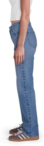 Women's Mid Rise Regular Straight Jeans Classic Pants