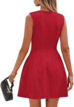PRETTYGARDEN Summer Dresses for Women 2026 Elegant Classy Spring A Line Business Casual Work Graduation Cocktail Short Dress